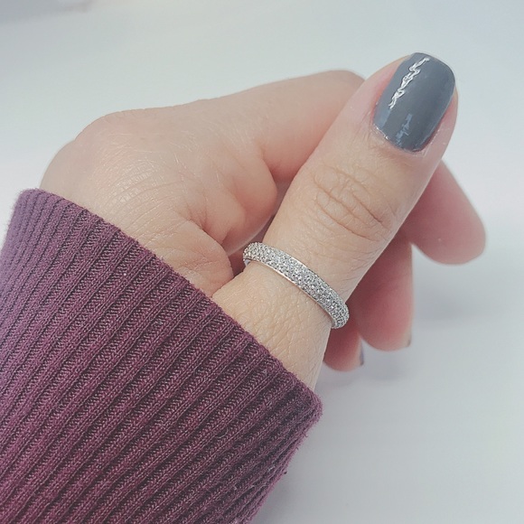 925 Sterling Silver Cubic Zirconia Ring - Picture 8 of 8